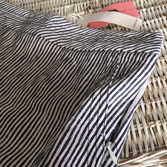 🚨B2G1 New TRINA TURK Blue White Pinstripe Shorts - Picture 2 of 3